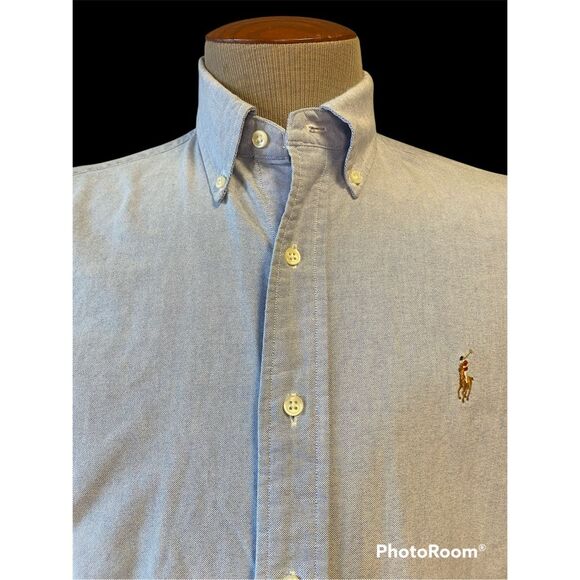 Ralph Lauren Men’s Button Down Classic Fit Shirt Sz. M Oxford Iconic Preppy - Picture 4 of 13
